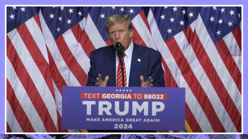 Trump Speaking at Rally in Georgia