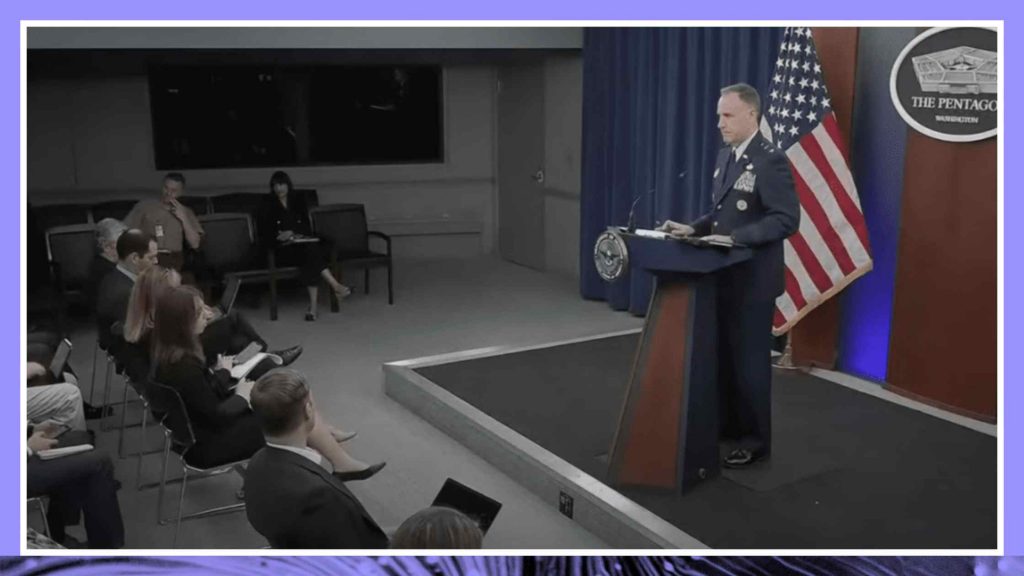 Pat Ryder gives Pentagon Briefing 425