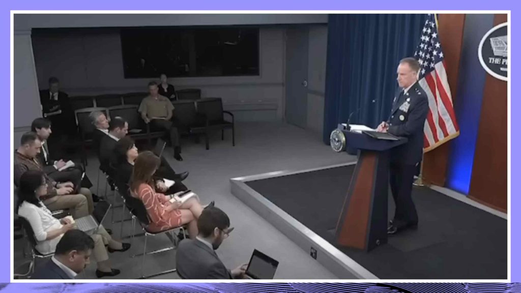 Pat Ryder gives pentagon briefing