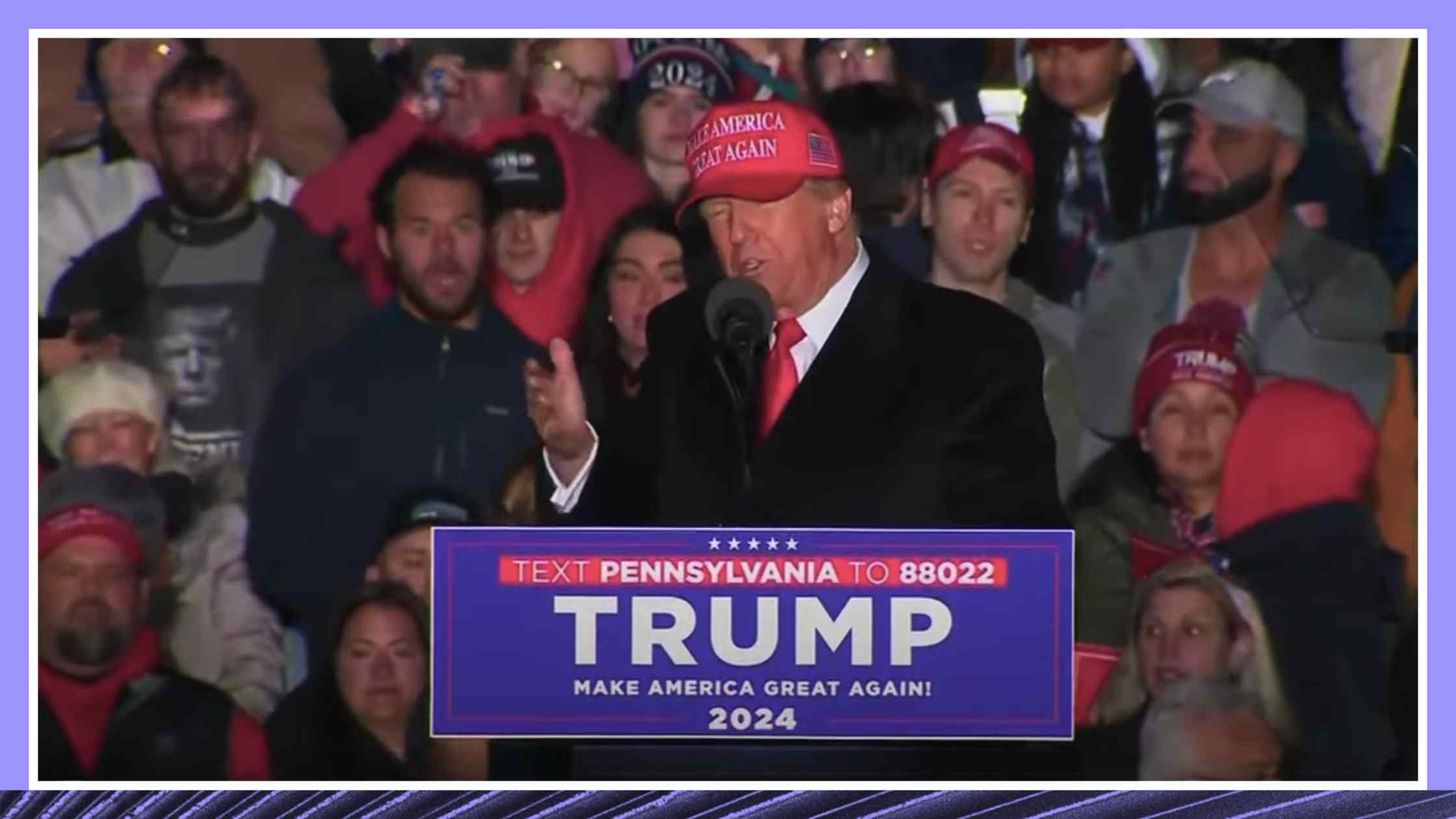 Donald Trump Speaking at Rally