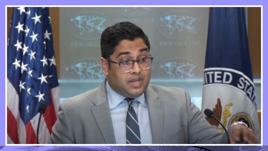 Vedant Patel gives State Department Briefing