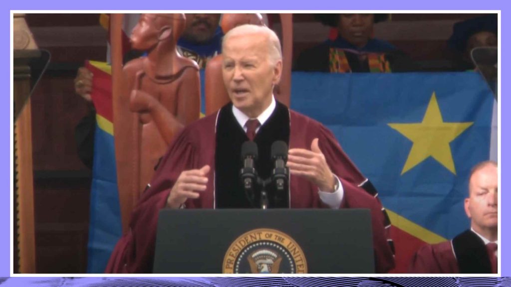 Biden Speaks at Morehouse Commencement