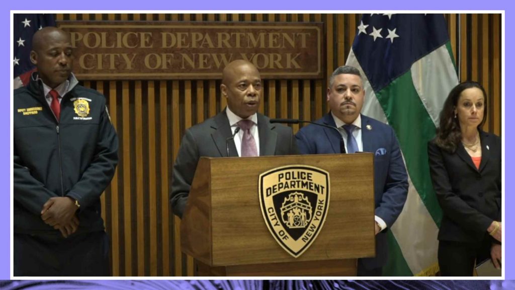 NYC Mayor Adams gives protest update