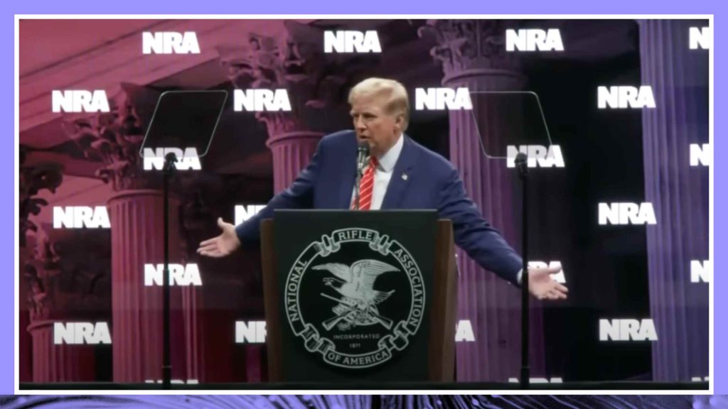 Donald Trump speaks at NRA Convention