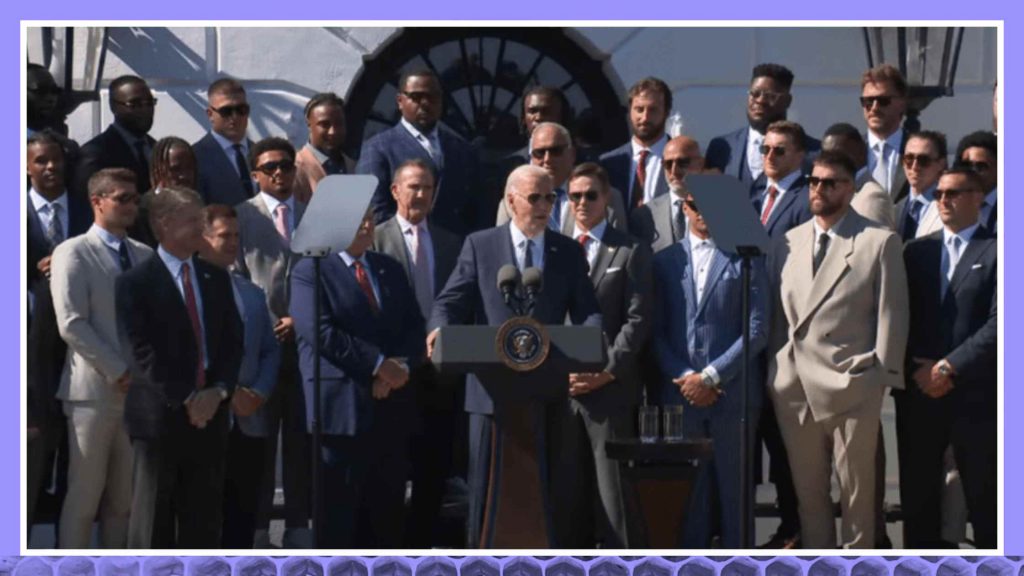 Biden hosts the Kansas City Chiefs at White House